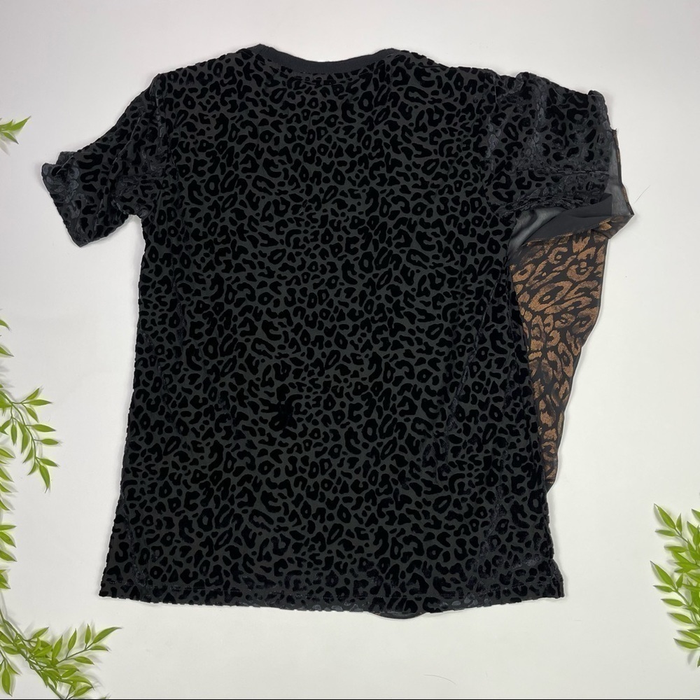 DKNY Top Blouse Size S Mixed-Print Two-Tone NWT - Picture 5 of 11